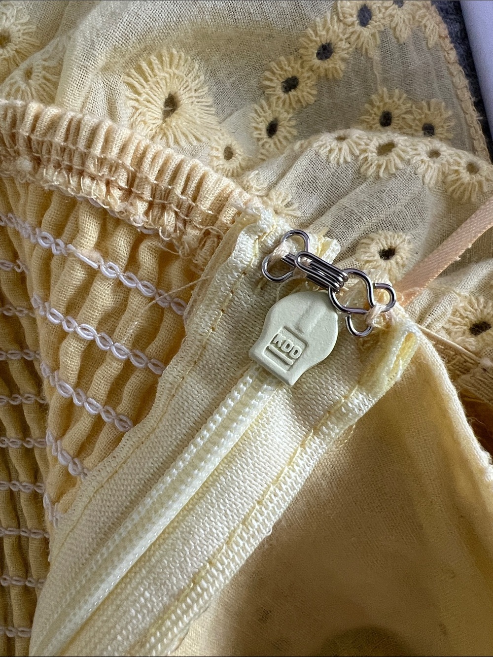 Fashion Nova Yellow Eyelet Ruffle Maxi Dress - Picture 9 of 11